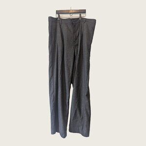 KOTN - Grey houndstooth wool blend straight pants - Sz 38